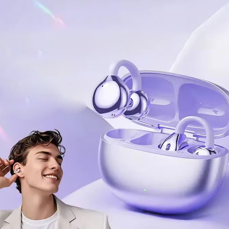 AI Oversettelse Åpen Øre Klips Bluetooth Hodetelefon