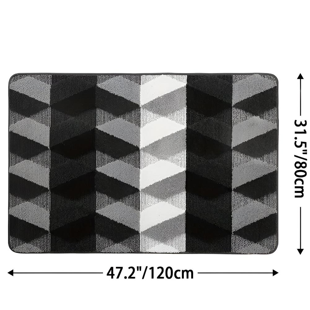 Sklisikkert geometrisk teppe i mikrofiber