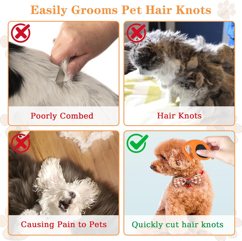 DogCatFri™ PetDetangler 1+1 GRATIS: Glatt, Tangle-Fri Pleie, Enkel Stelling Av Kjæledyr