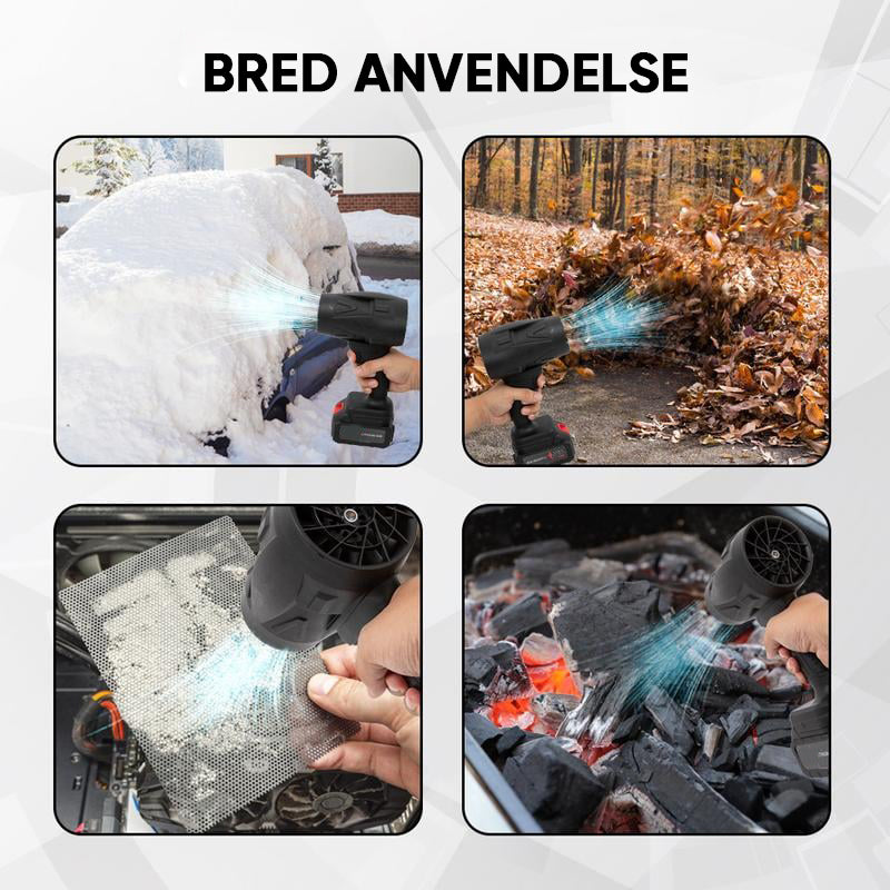 Trådløs turbinblåser