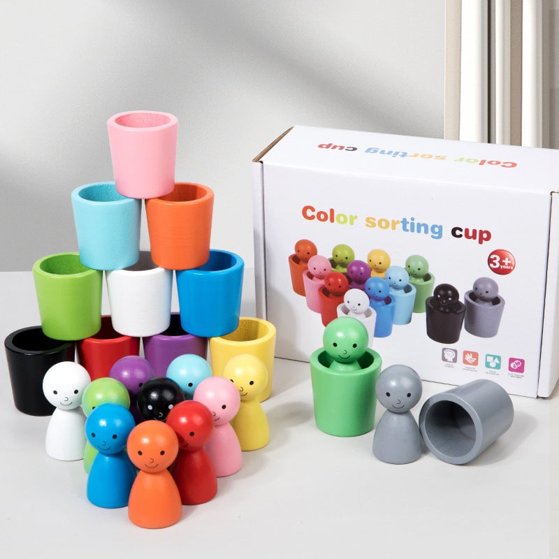 Montessori Fargesorteringskopper