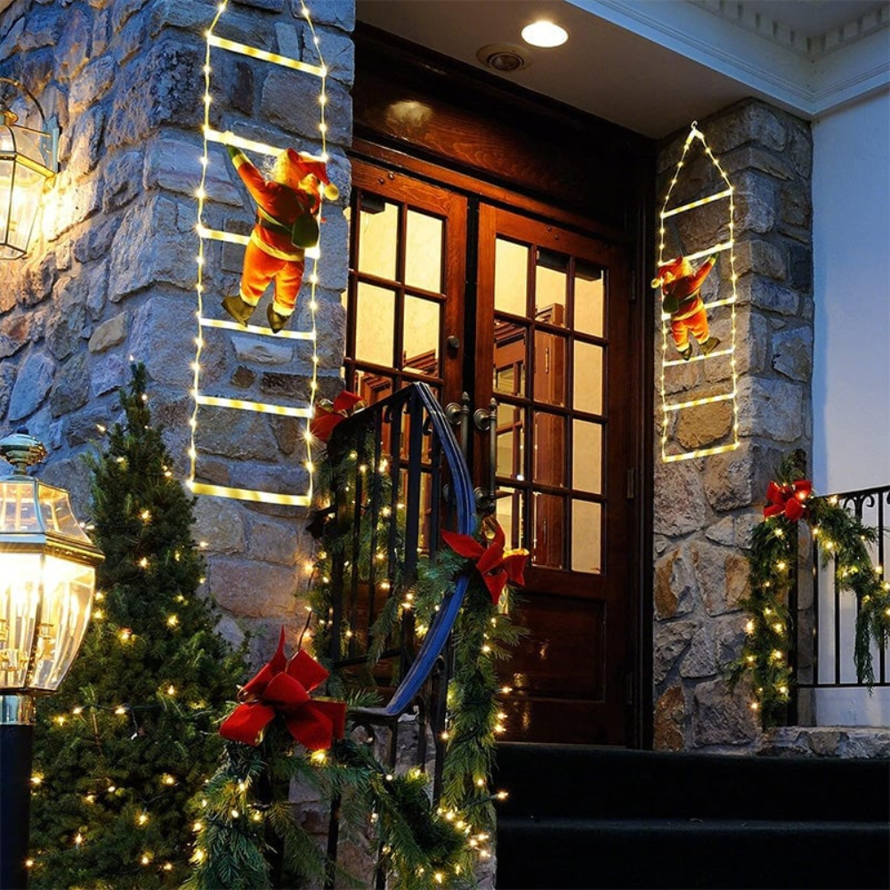 Ledsen™ ChristmasLadder: Holdbar Utendørs LED Jule Stige Lys Display