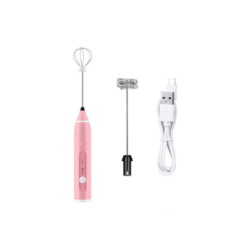 Håndholdt 2 i 1 elektrisk miniskummer og visp