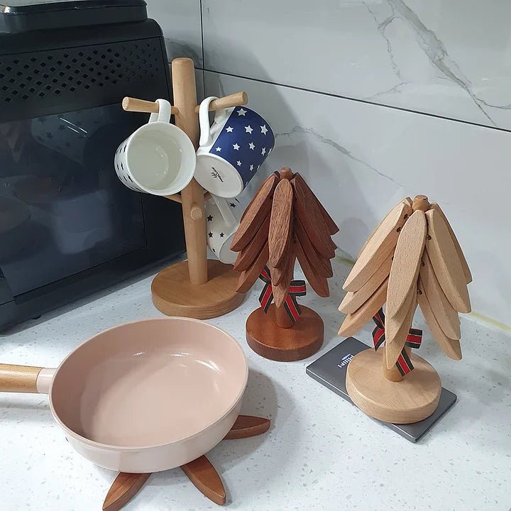 CoasterCraft: Valnøtttre Coasters – Elegant Beskyttelse for Alle Overflater - NordHjem