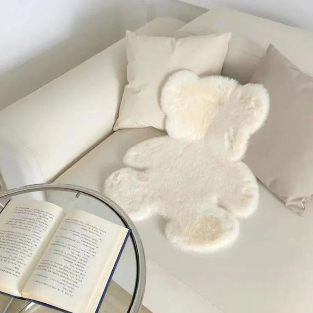 Lodden teppe med bamsemotiv