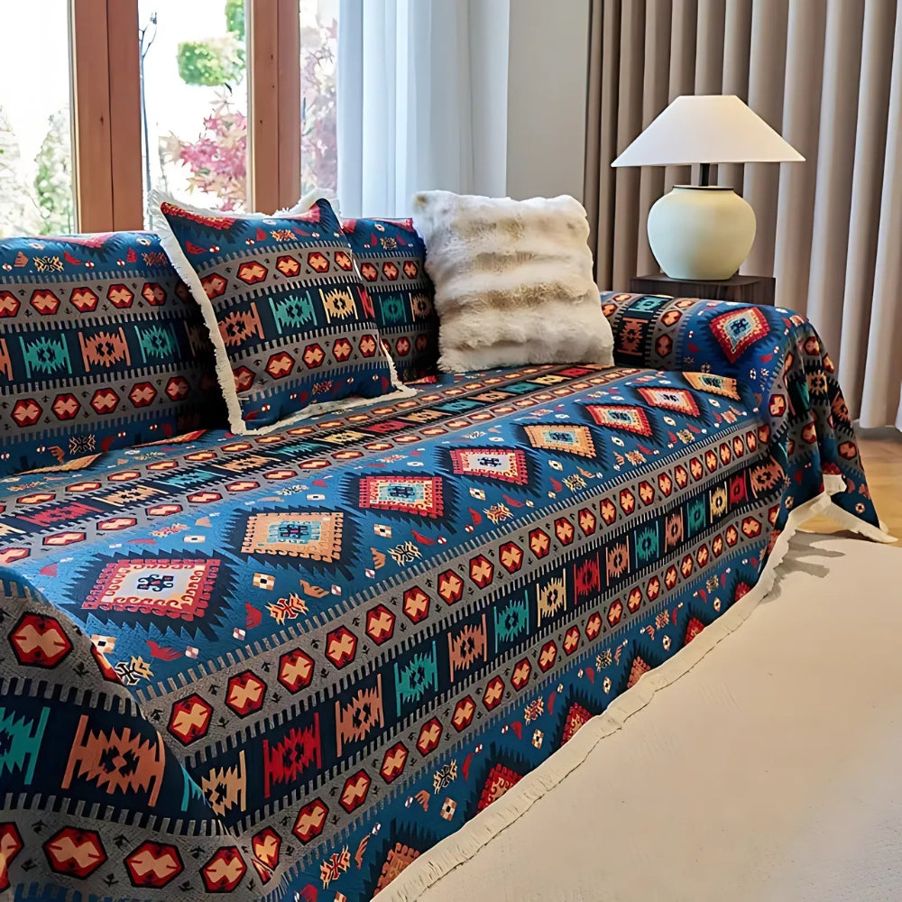 Nomad Dream boho-sofatrekk – 71"x51"