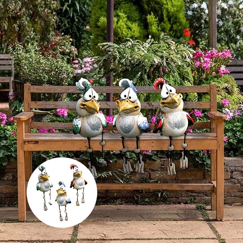 Harpiks kylling hage ornament