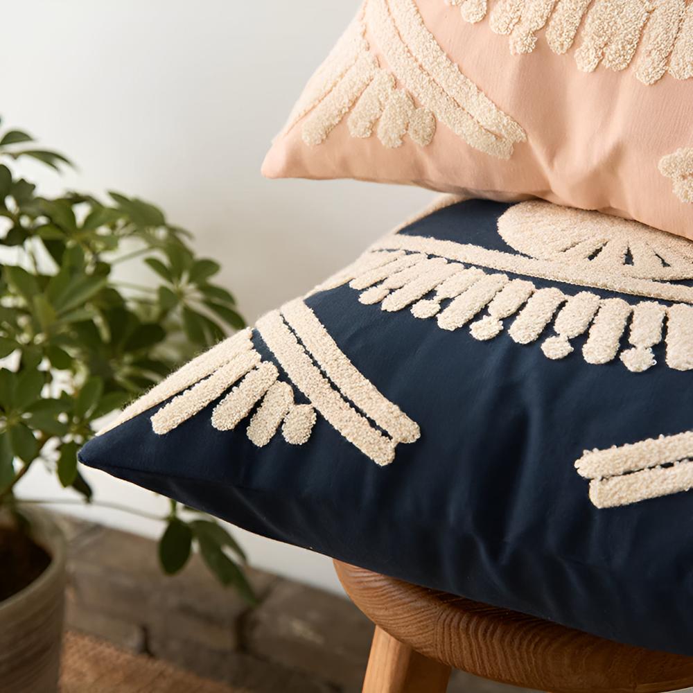 Boho-putetrekk med brodert øye