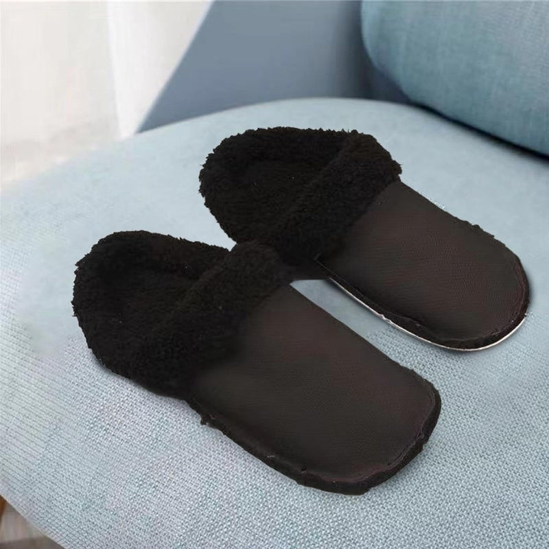 Crocs med fleecefôr sokker