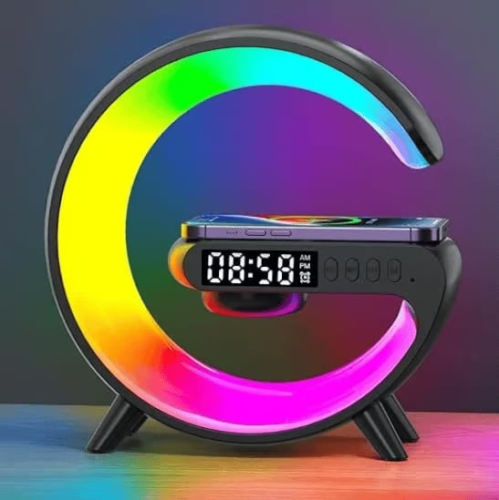 GlowTunes Smart Lamp - Multifunksjonell Bluetooth - høyttaler - NordHjem