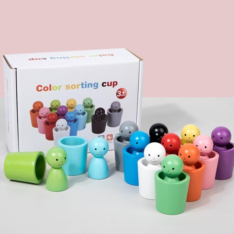 Montessori Fargesorteringskopper
