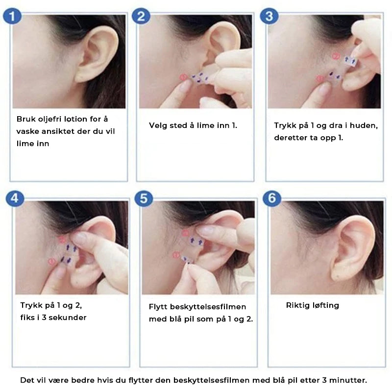 Usynlig ansiktsløftertape