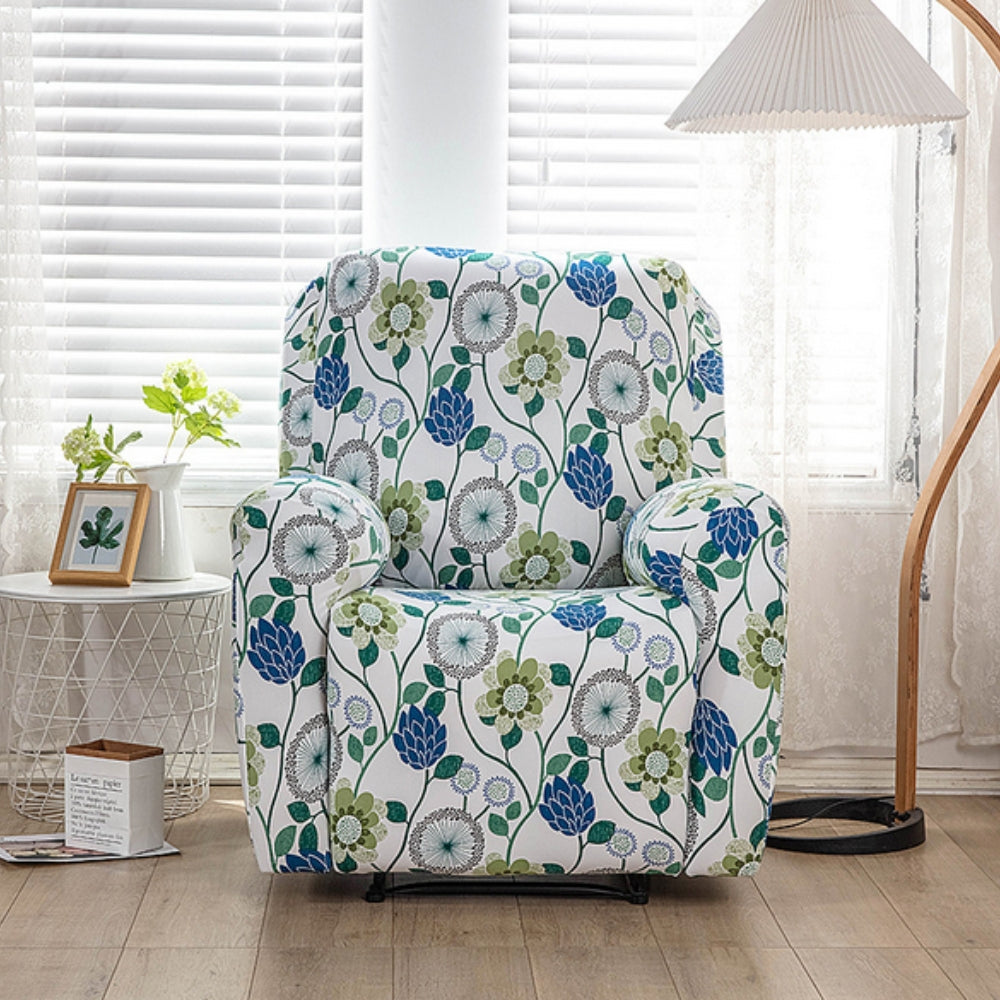 Blomstret trekk til reclinerstol