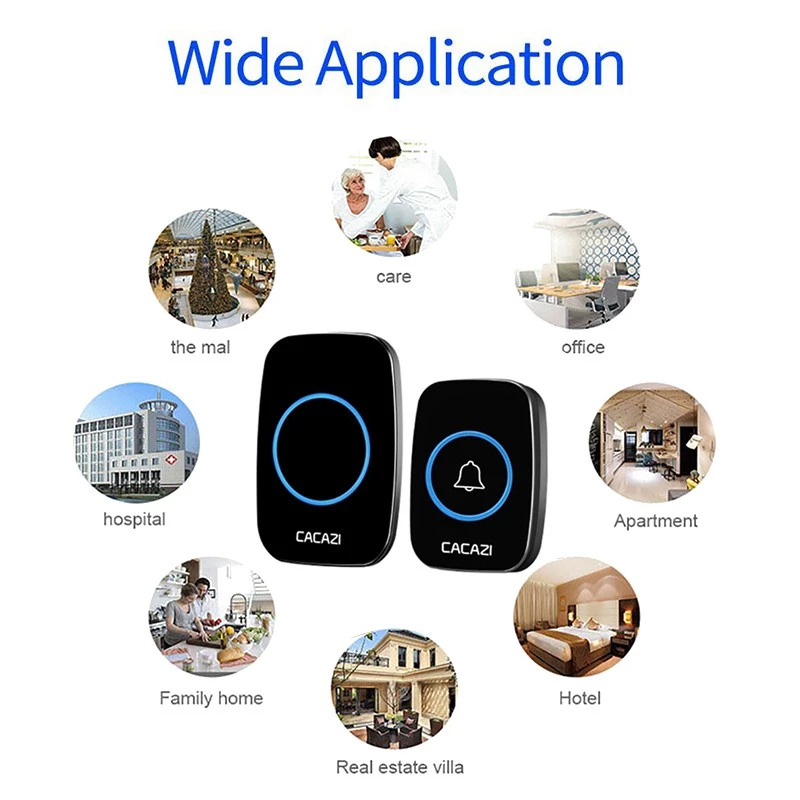Globetrek° WirelessDoorbell: Smart Enkel Installasjon Trådløs Dørklokke