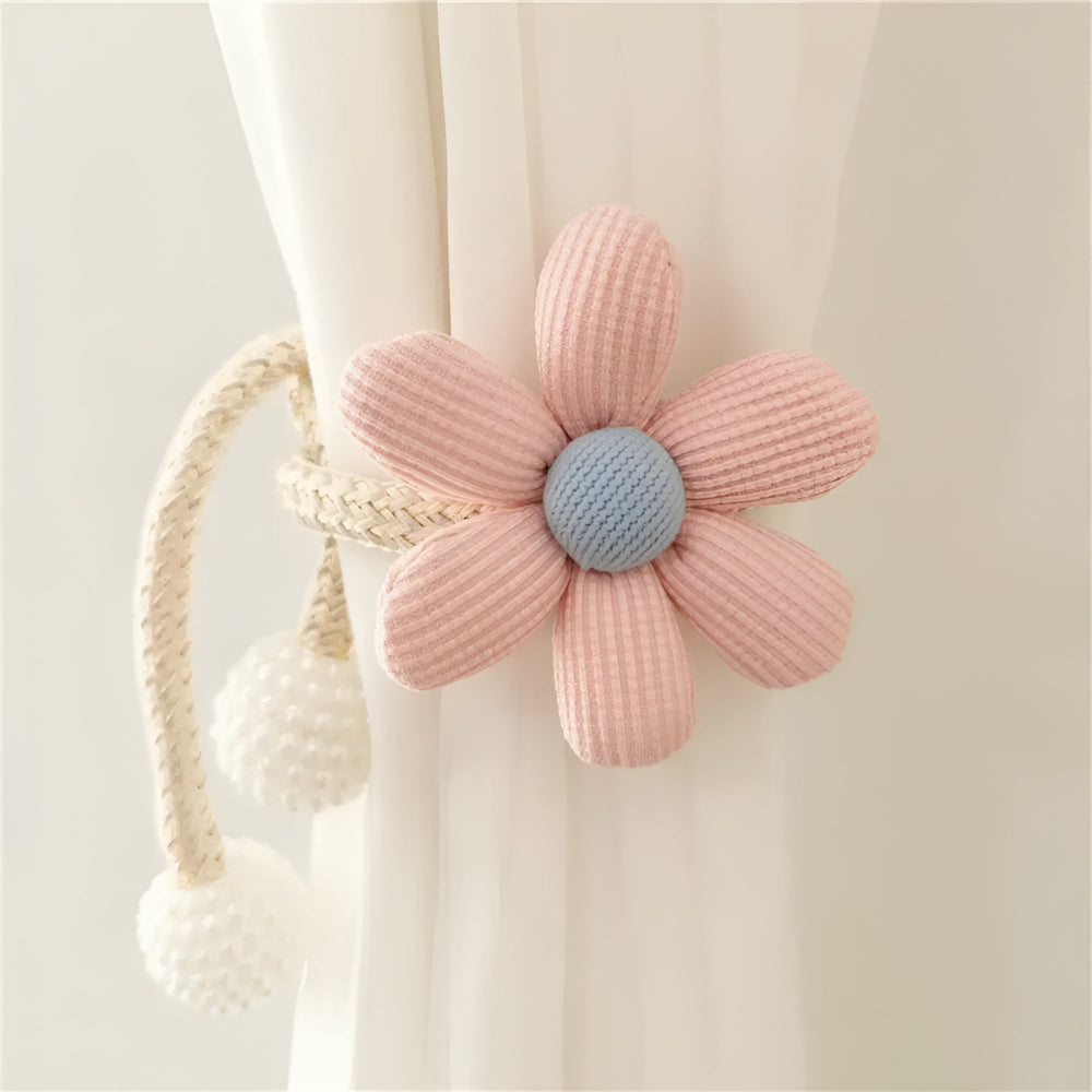 Leken gardinholder med blomster