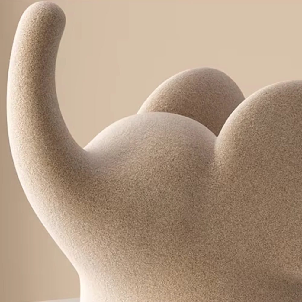 Eklektiske elefantfigurer i resin