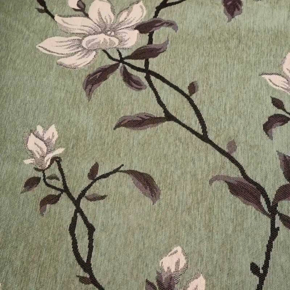 Vintage sofatrekk i blomstret chenille