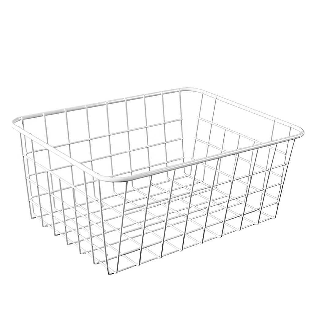 Elegant oppbevaringskurv i metalltråd