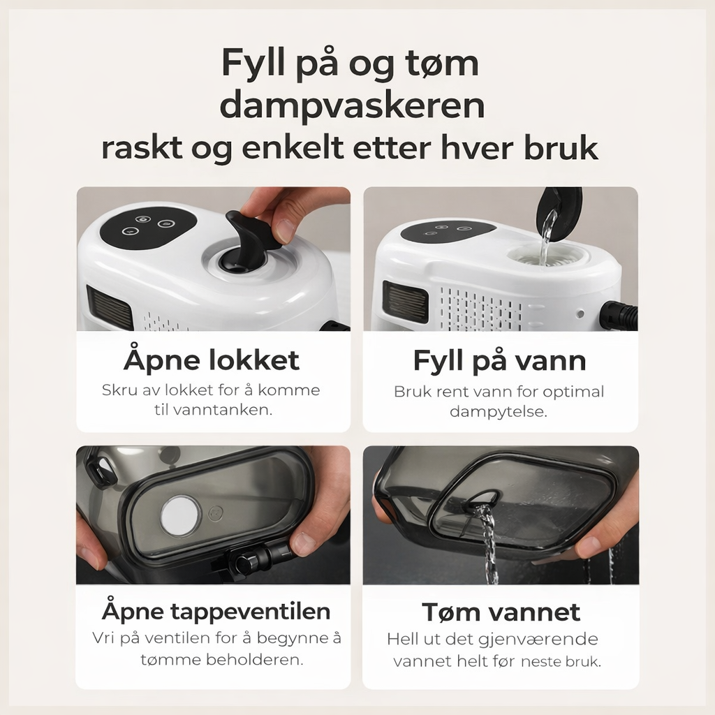 PowerSteam™ | Når snavs ikke vil give sig 🌀