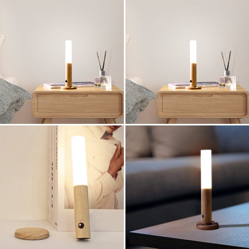 360° roterbar LED - vegglampe i tre - NordHjem