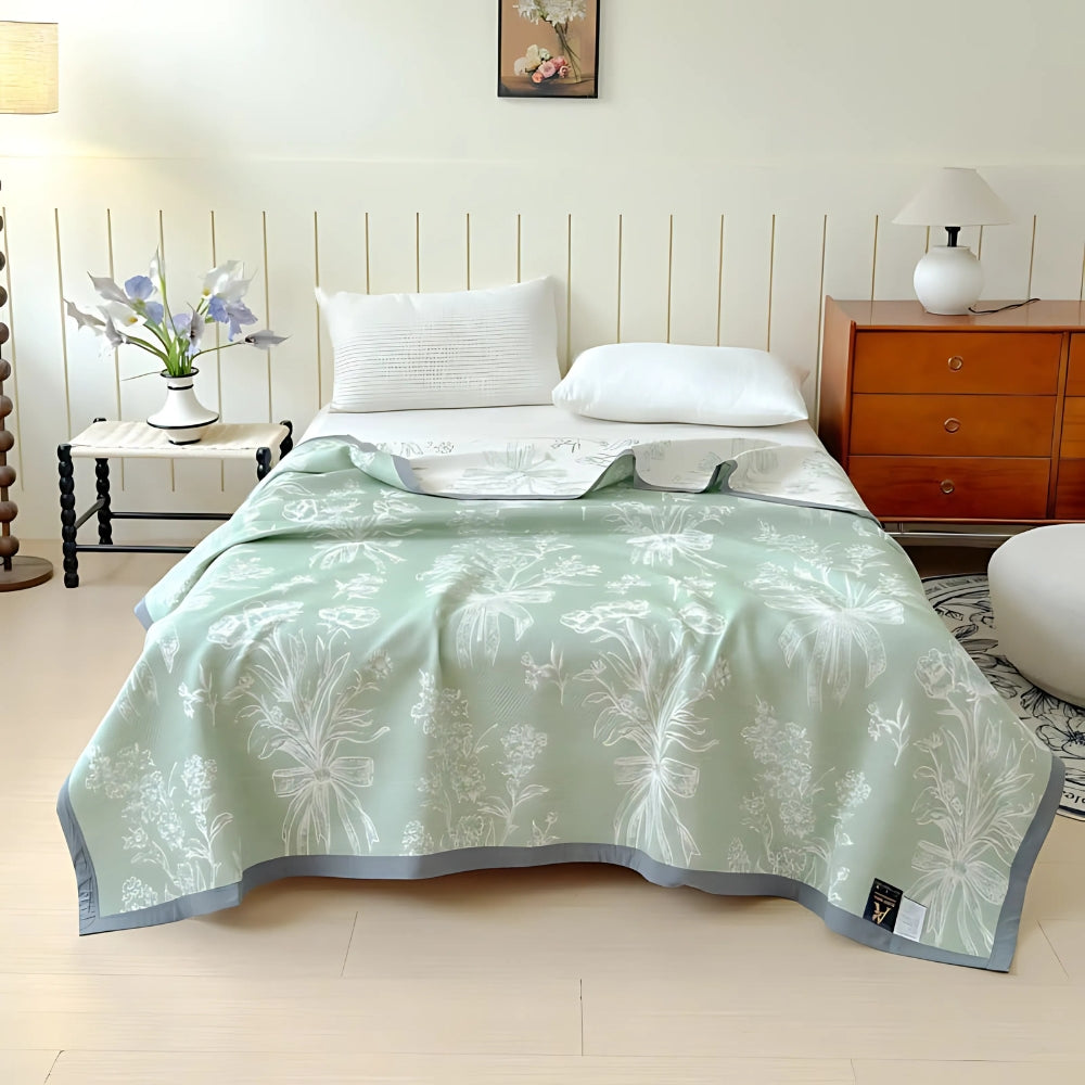 Aurea vendbart bomullsgaspledd – 59"x79"