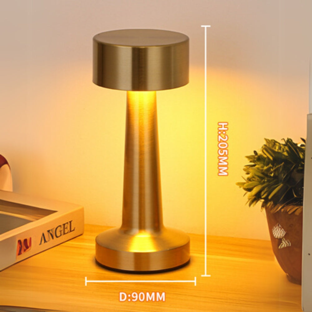 Aurelia bærbar LED-skrivebordslampe i aluminium
