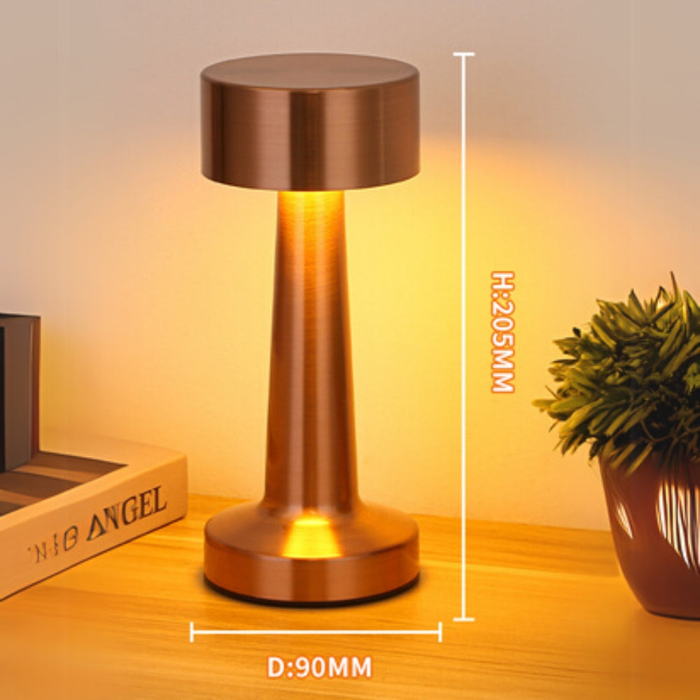 Aurelia bærbar LED-skrivebordslampe i aluminium