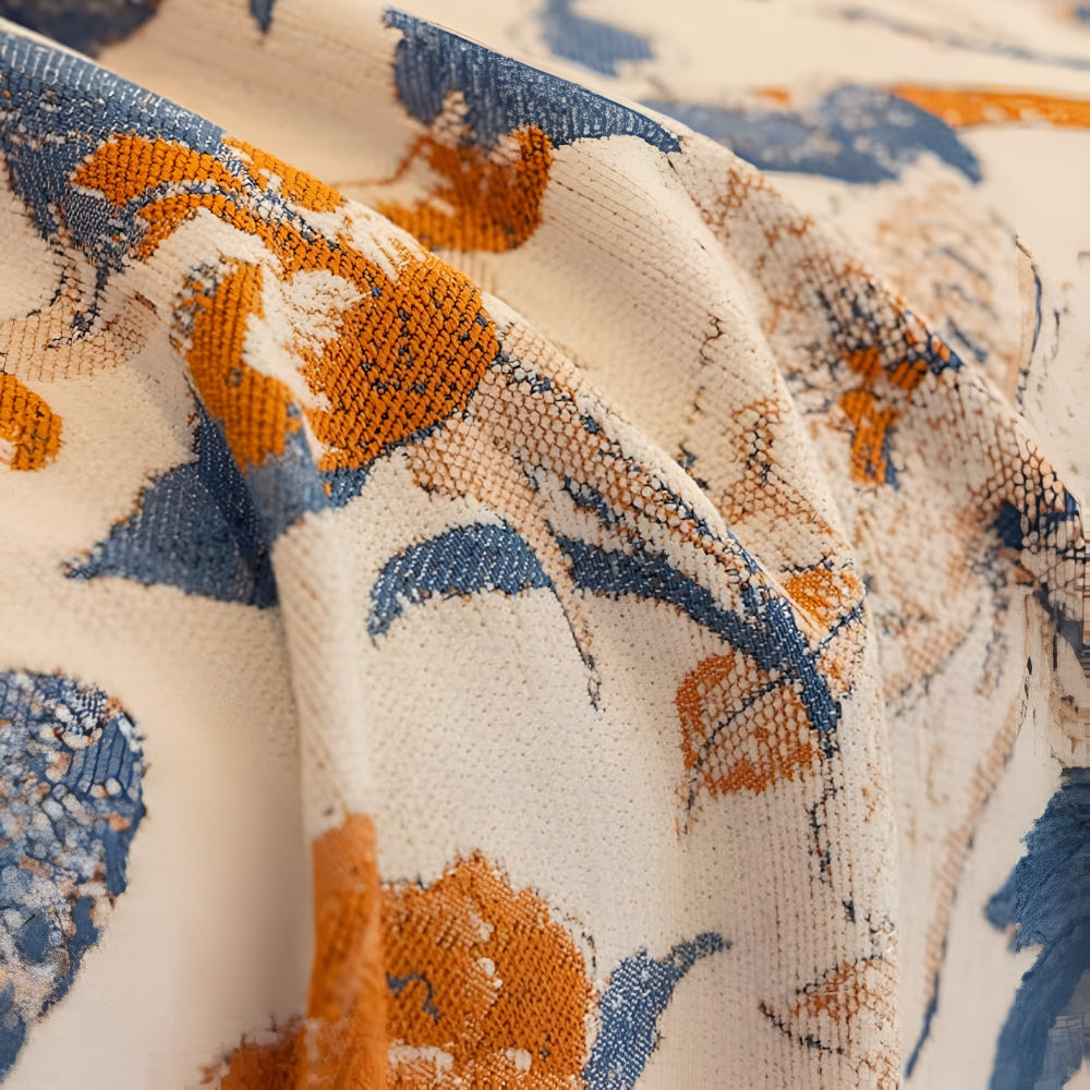 Sofatrekk i jacquard med høstranker