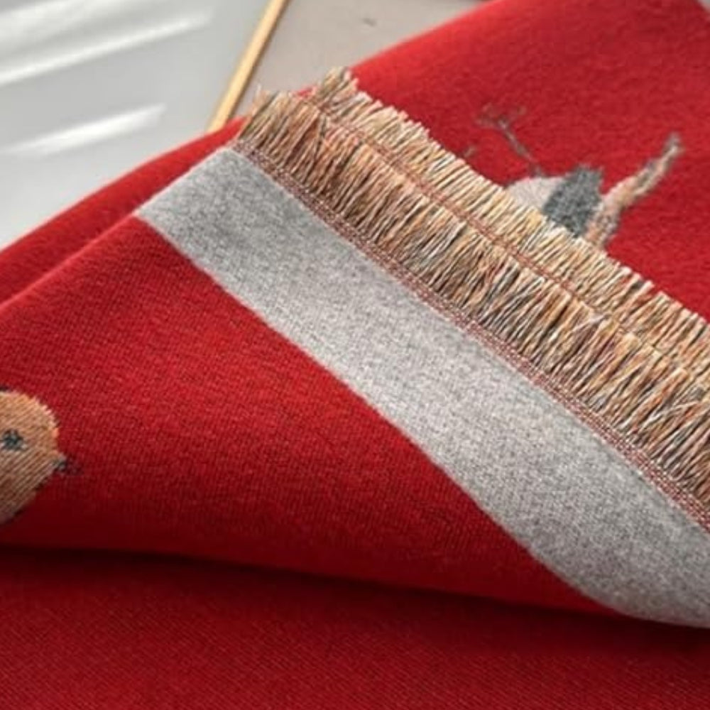 Aviary pustende sjal i fuglejacquard
