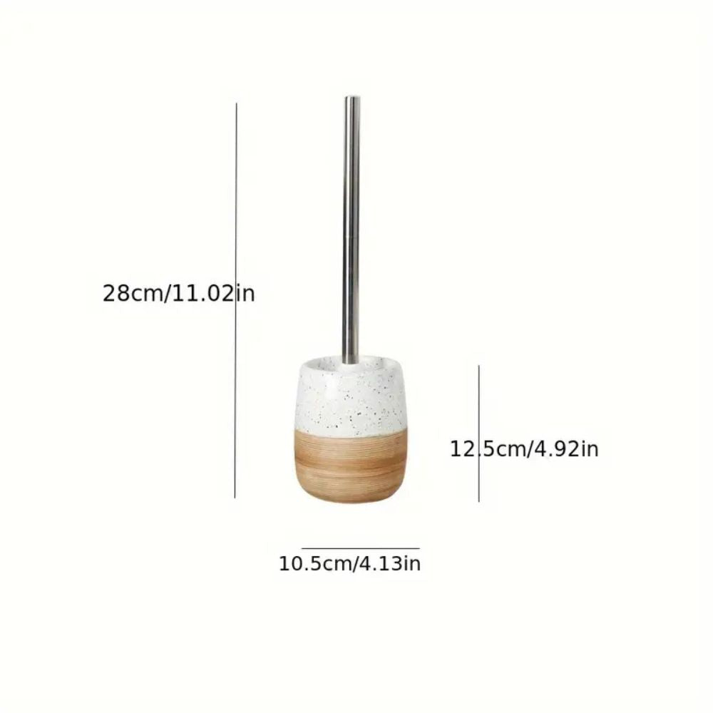 Elegant toalettbørste med holder