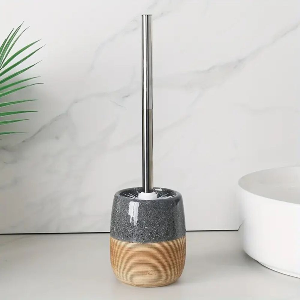 Elegant toalettbørste med holder