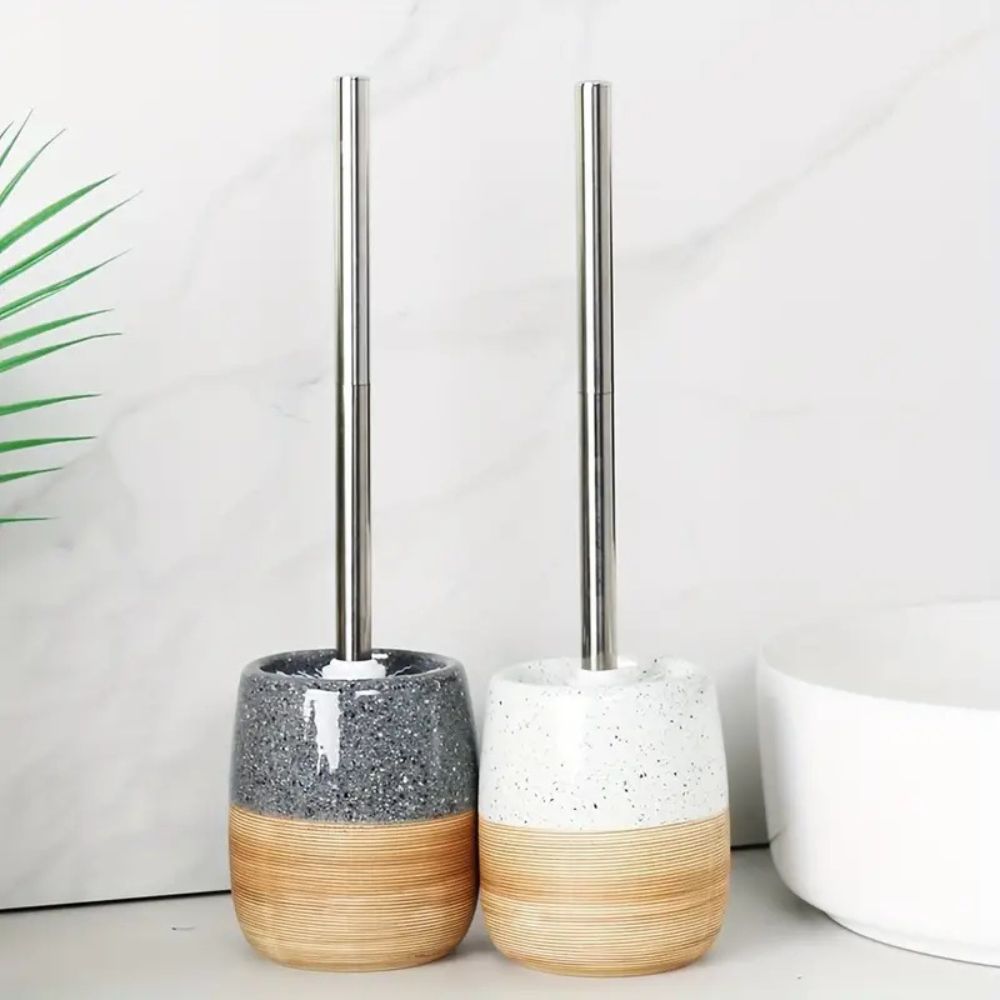 Elegant toalettbørste med holder