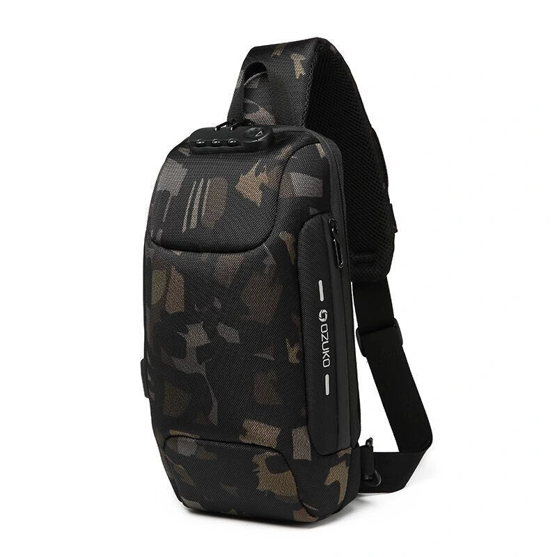 Tyverisikker Crossbody Bag med USB - ladeport - NordHjem