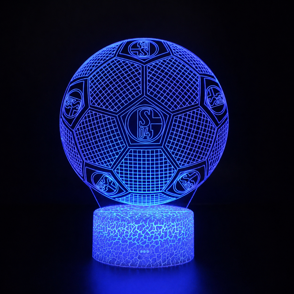 Fotball 3D Illusjon LED-Lampe - Nattlampe - Club