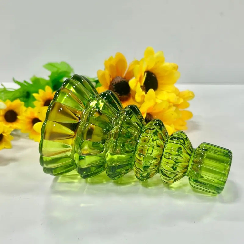 Glasslysestaker med juletre | Sett med 3