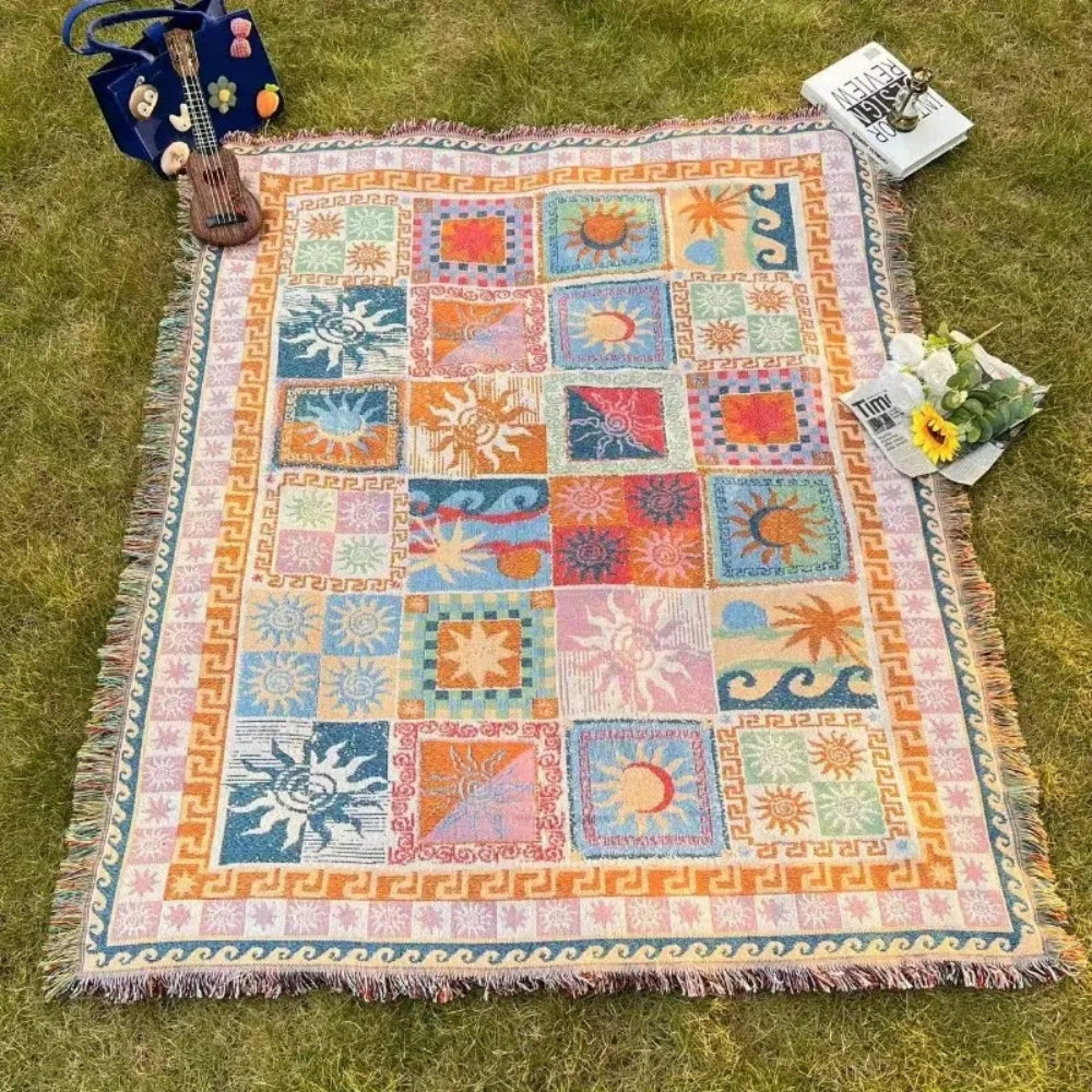 Sun & Soul piknikpledd til utendørs bruk – 63"x51"
