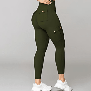Dame Cargo Bukse Høy Midje Slim Fit - NordHjem