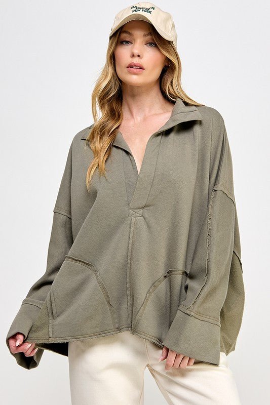 Dame Ermeløs Pullover V - Hals Lette Materialer - NordHjem