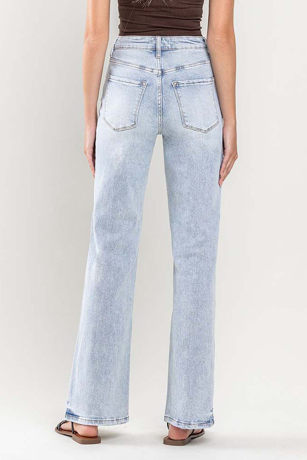 Dame Flare Jeans Høy Midje Vintage Stil - NordHjem