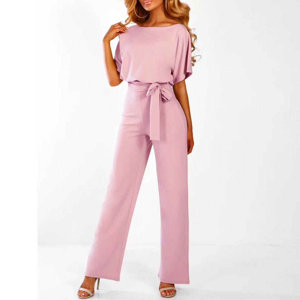 Dame Jumpsuit Komfortabel Passform Lett Pustende Stoff - NordHjem