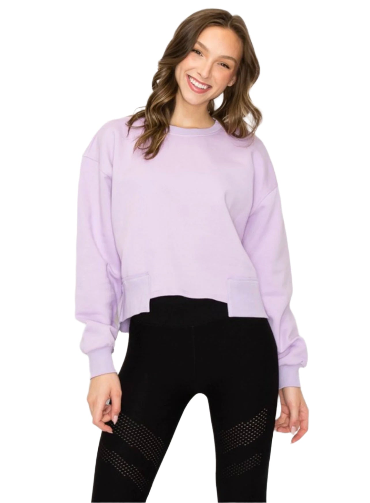 Dame Oversized Cropped Sweatshirt - NordHjem