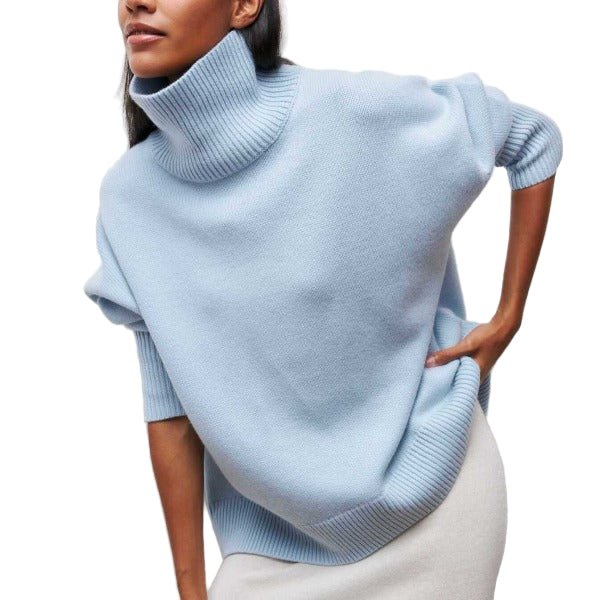 Dame Rollkragen Pullover Casual Ull - NordHjem