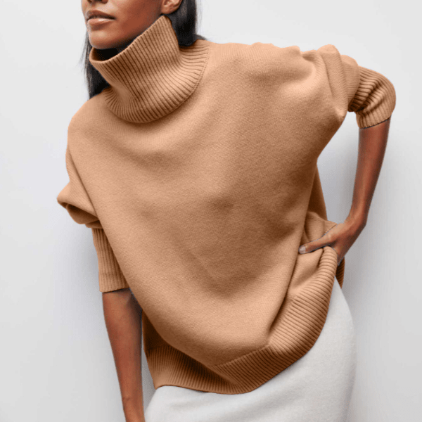 Dame Rollkragen Pullover Casual Ull - NordHjem