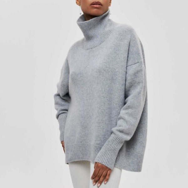 Dame Rollkragen Pullover Casual Ull - NordHjem