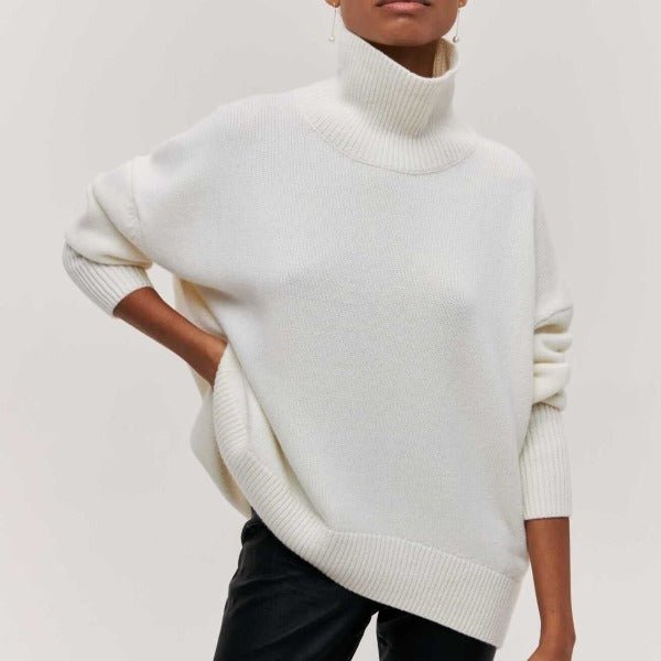 Dame Rollkragen Pullover Casual Ull - NordHjem