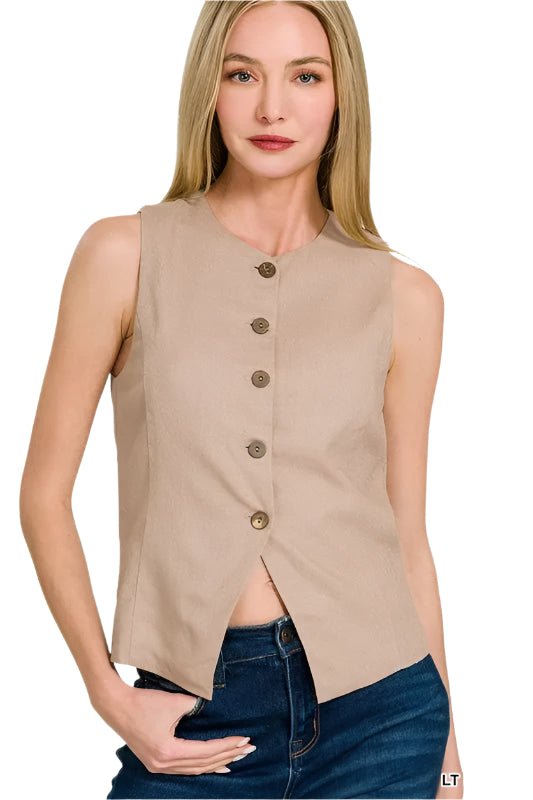 Dame Vest Knappe Design - NordHjem
