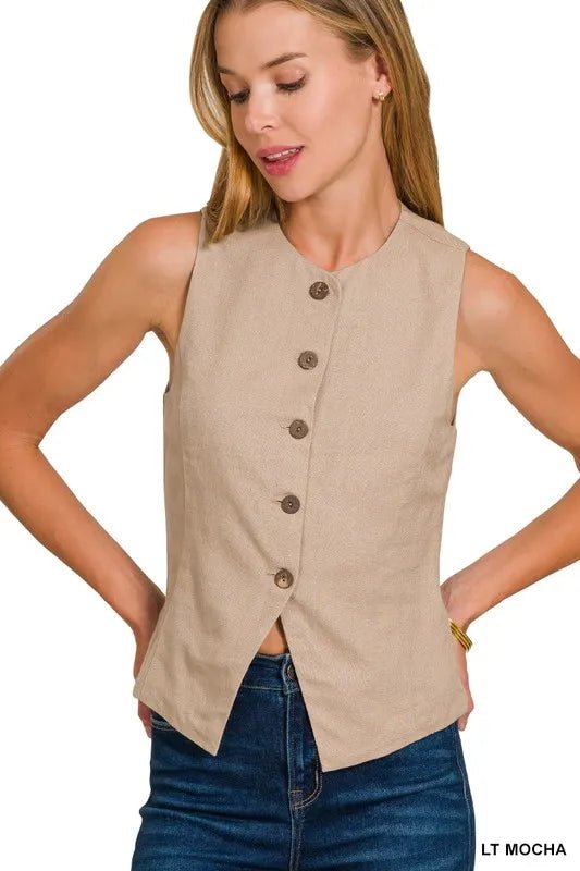Dame Vest Knappe Design - NordHjem
