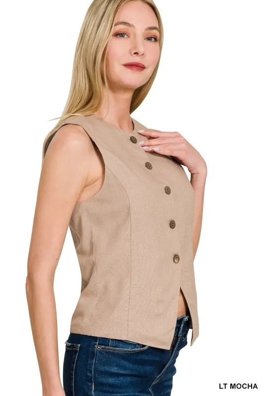 Dame Vest Knappe Design - NordHjem