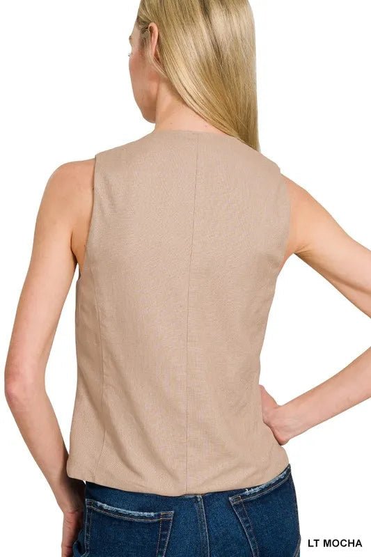 Dame Vest Knappe Design - NordHjem