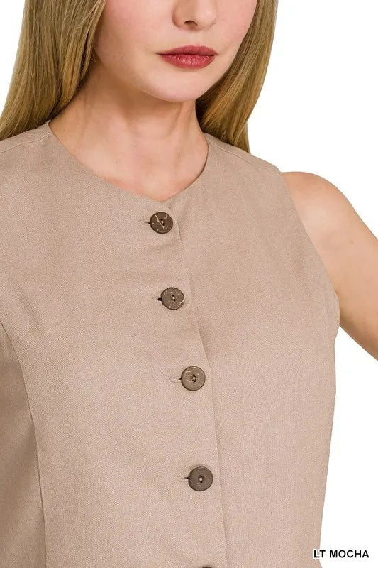 Dame Vest Knappe Design - NordHjem